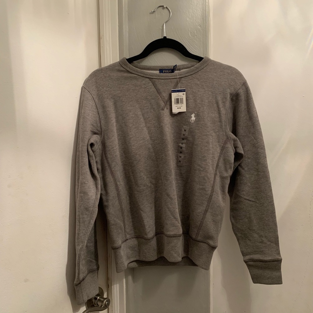 NWT Polo by Ralph Lauren Gray Sweatshirt Medium